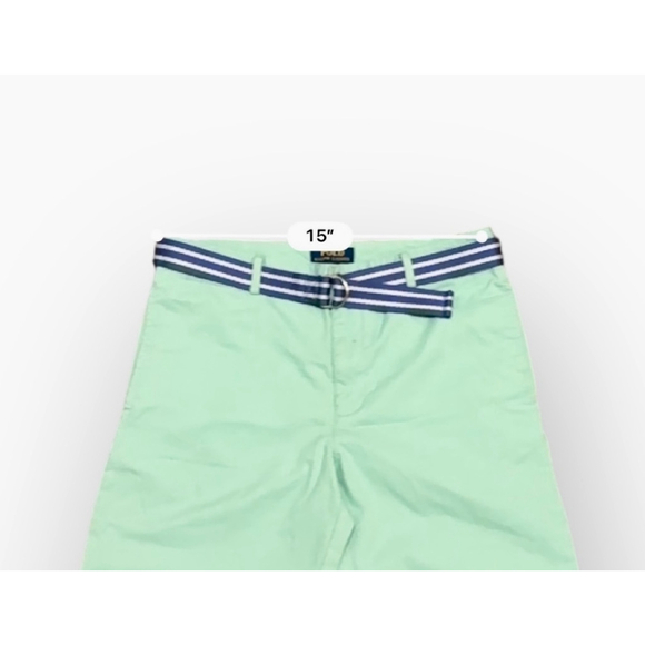 Polo Ralph Lauren Boys Belted Cotton Chino Pants Size 20 Mint Green - Picture 4 of 8